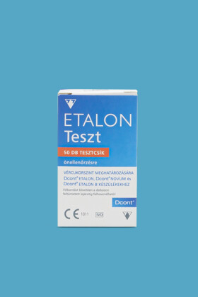 Dcont vércukorszintmérő tesztcsík - Vércukorszintmérő tesztcsík lejárati idővel - Dcont Etalon tesztcsík - 50 db - 2027-03-12