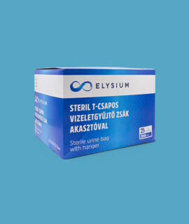 Elysium steril T-csapos vizeletgyűjtő zsák akasztóval - 2000 ml - 25 db - 1 doboz