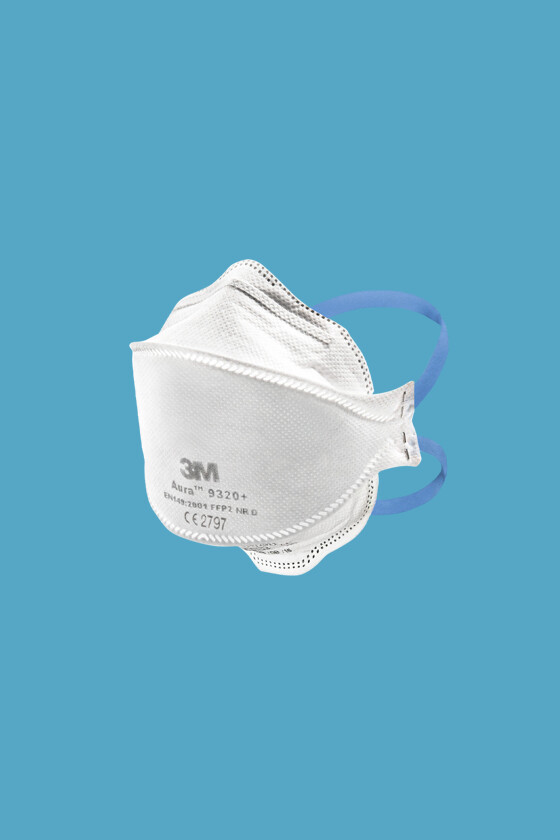 3M Aura 9320+ FFP2 szelep nélküli - Arcmaszk - 20 db - Fehér