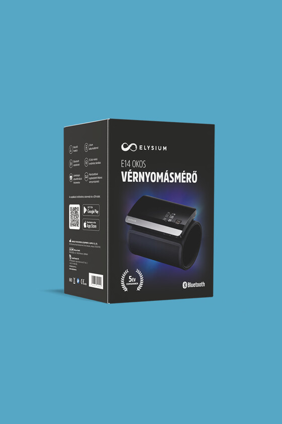 Elysium vérnyomásmérő - Vérnyomásmérő - 1 db - E14 felkaros - okos