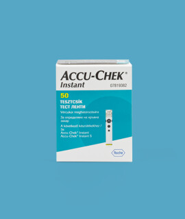 Accu-Chek vércukorszintmérő tesztcsík - Vércukorszintmérő tesztcsík lejárati idővel - Accu-Chek Instant tesztcsík - 50 db - 2027-04-07