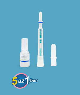 ECOTEST 5 az 1-ben COVID-19 & influenza A+B & RSV & Adenovírus Ag kombinált, orrlyukas, egylépéses, automata tollteszt - 1 db tesztkészlet (orrlyukas) - Lejárati idő: 2025-12-31 - 1 db