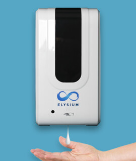 Elysium professzionális, érintésmentes, 1200 ml-es adagoló - Gél - Állvány nélkül - Fehér