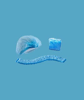 Dupla gumis harmonikás hajháló - Hajháló - 100 db - Kék