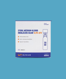Elysium steril nátrium-klorid oldat - Nátrium-klorid oldat - Inhalációs oldat - 5 x 30 ml