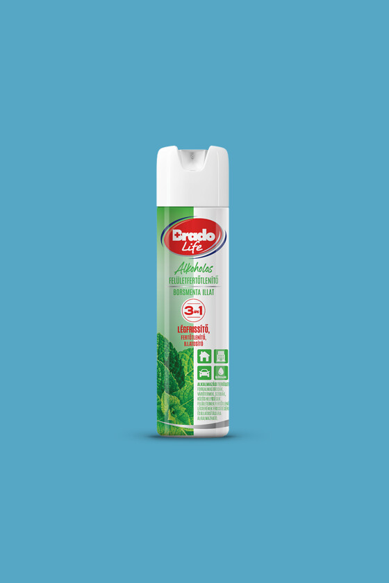 BradoLife felületfertőtlenítő és légfrissítő - Borsmenta - 300 ml - 1 db