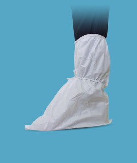 vProtect eldobható cipő- és lábvédő - 45 cm magas - Fehér - 1 pár