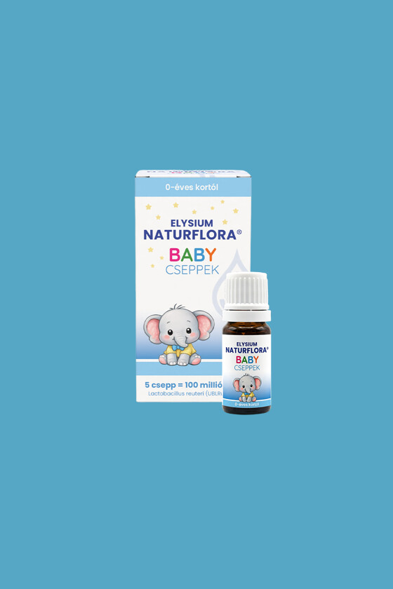 Elysium Naturflora Baby cseppek étrend-kiegészítő szuszpenzió 100 millió CFU Lactobacillus reuteri (UBLRu-87) spórával - 5 ml - 1 db