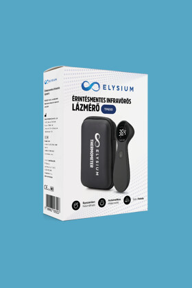 Elysium lázmérő - Lázmérő többféle típussal - TP650 érintésmentes infravörös digitális lázmérő hordtáskával - fekete