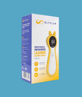 Elysium lázmérő - Lázmérő többféle típussal - TP600 érintésmentes infravörös digitális lázmérő narancs szilikon tokkal