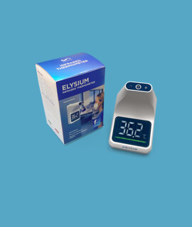 Elysium fali lázmérő - Fali lázmérő - Állvány nélkül - 1 db - Fehér