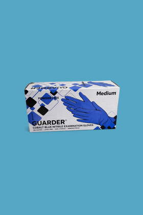 Maxter - Guarder nitril kobaltkék púdermentes vizsgálókesztyű (3 g / 2.2 mil) - XL - Kobaltkék