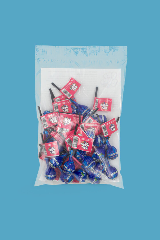 OKI DOKI KIDS multivitaminos nyalóka - Multivitaminos nyalóka - Cukormentes - 25 db - Kék málna ízesítésű