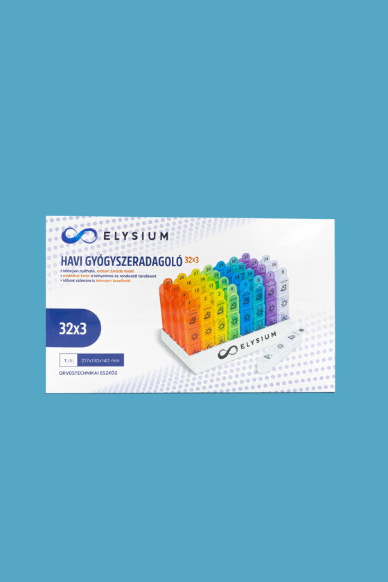 Elysium gyógyszeradagoló - Gyógyszeradagoló - Havi gyógyszeradagoló - 32x3
