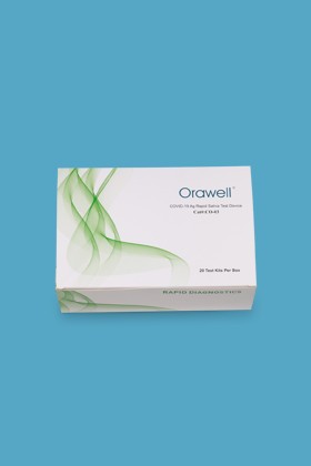 Well Biotech Orawell COVID-19 antigén gyorsteszt – 20 db tesztkészlet (nyálból - pálcikás) - 20 db
