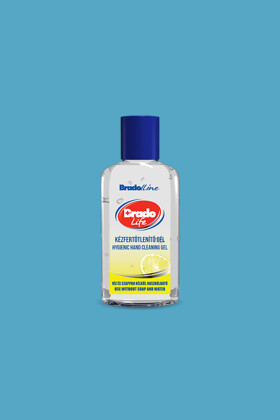 Bradolife kézfertőtlenítő gél - 50 ml - Kézfertőtlenítő - Citrom - 12 x 50 ml