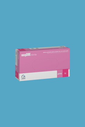 easyCARE orvosi púdermentes nitril kesztyű - Rózsaszín - L - 100 db - 1 doboz