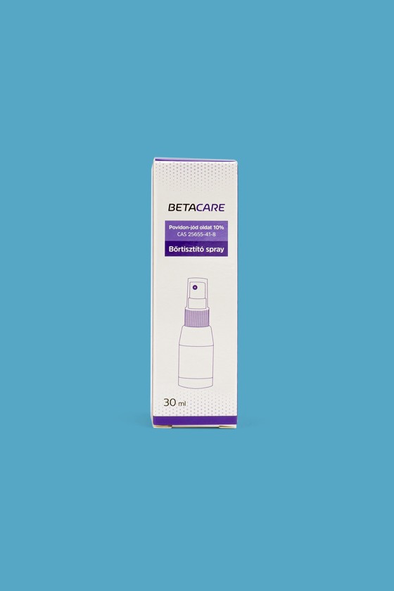 BETACARE povidon-jód 10% bőrtisztító oldat - Bőrtisztító - Bőrtisztító spray - 30 ml