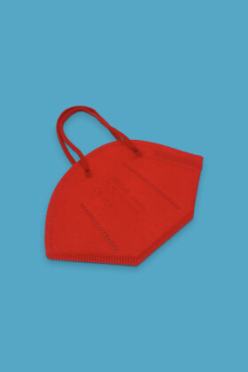 Jiada FFP2 CE 0370 - FFP2 maszk (mennyiség, szín és szelep) - 20 db - Piros - Szelep nélküli