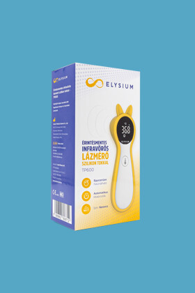 Elysium lázmérő - Lázmérő többféle típussal - TP600 érintésmentes infravörös digitális lázmérő narancs szilikon tokkal