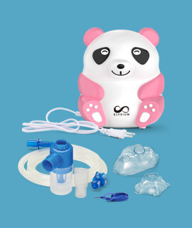 Elysium kompresszoros pink panda formájú inhalátor - AXD-302 - 1 db