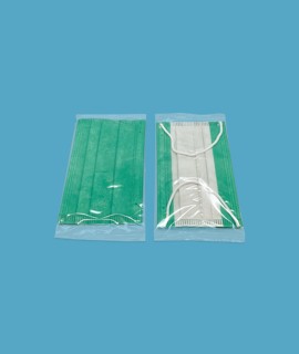 3-rétegű sebészeti type IIR arcmaszk egyesével csomagolva - 3-rétegű arcmaszk - 50 db - Zöld - Felnőtt