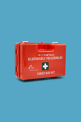 ”III” típusú falra rögzíthető munkahelyi elsősegély felszerelés 51-100 fős üzemek, vállalkozások, cégeknek - 51-100 fő