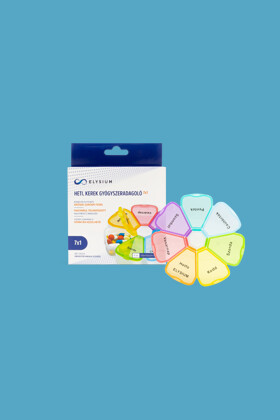 Elysium gyógyszeradagoló - Gyógyszeradagoló - Heti kerek gyógyszeradagoló - 7x1