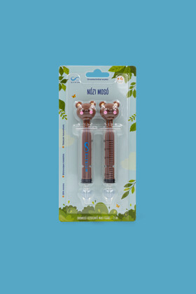 Elysium Nózi Mosó orrmosó fecskendő maci fejjel - 2 db - 1 készlet