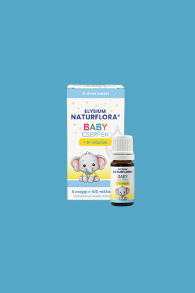 Elysium Naturflora Baby cseppek étrend-kiegészítő szuszpenzió 100 millió CFU Lactobacillus reuteri (UBLRu-87) spórával és D-vitaminnal - 5 ml - 1 db