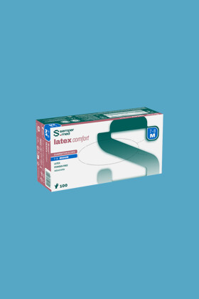 Sempermed latex comfort púdermentes vizsgálókesztyű - Fehér - XL - 90 db - 1 doboz