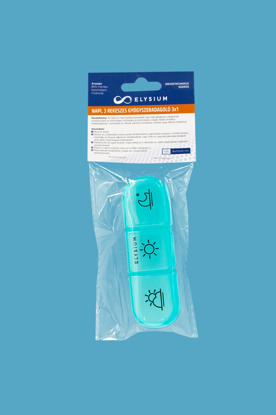 Elysium gyógyszeradagoló - Gyógyszeradagoló - Napi gyógyszeradagoló - 3x1