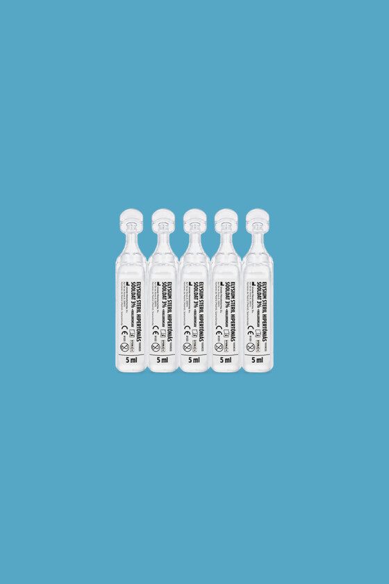 Elysium steril nátrium-klorid oldat - Nátrium-klorid oldat - Hipertóniás sóoldat - 3% + hialuronsav - 20 x 5 ml