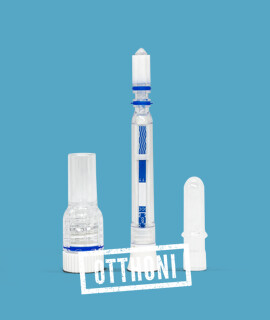 ECOTEST COVID-19 Ag nyálas egylépéses automata otthoni tollteszt - 1 db tesztkészlet (nyálból nyalókás) - Lejárati idő: 2026-05-31 - 1 db