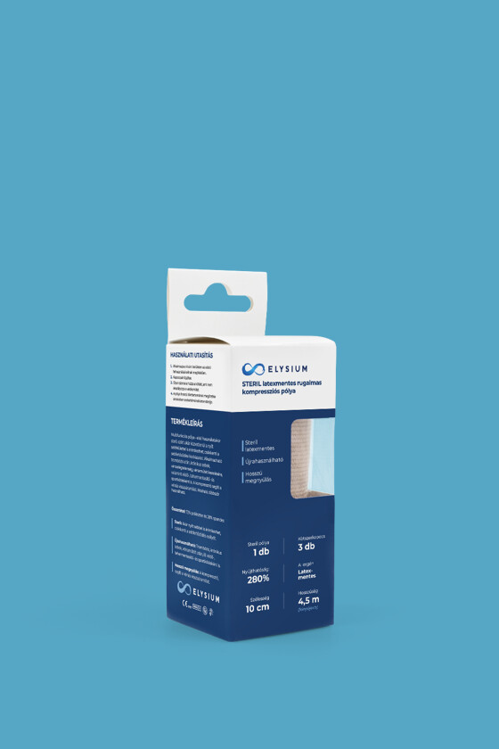 Elysium steril, latexmentes, rugalmas kompressziós pólya - Rugalmas pólya - 10 cm x 4,5 m