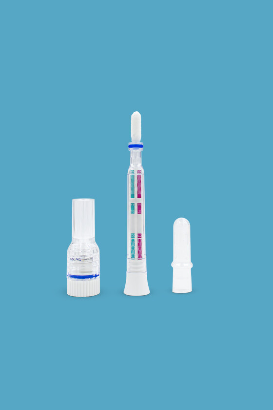 Elysium SARS-CoV-2 tesztkészlet - SARS-CoV-2 teszt - 1 db - 6 az 1-ben Covid 19 + Influenza A + Influenza B + RSV + ADV + hMPV - Tollteszt - OTTHONI