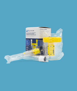 Elysium vákuumos vizeletgyűjtő készlet - Vákuumos vizeletgyűjtő készlet - Vizeletgyűjtő pohár standard és borsavas vizeletminta-vevő csővel