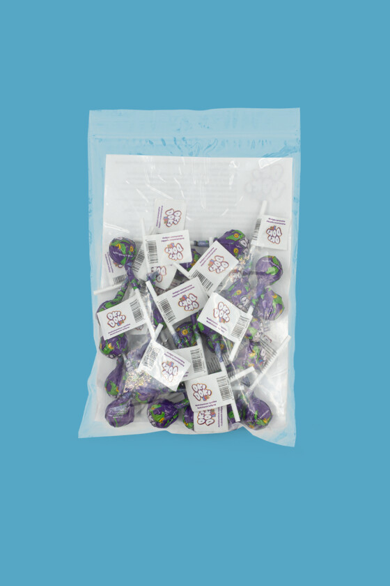 OKI DOKI KIDS multivitaminos nyalóka - Multivitaminos nyalóka - Cukros - 25 db - Trópusi gyümölcs ízesítésű