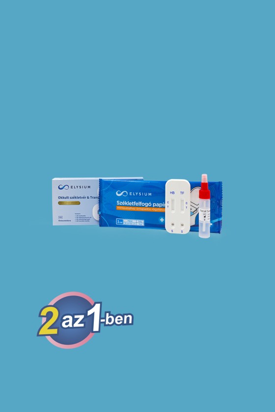 Elysium FOB + Transzferrin tesztkazettás kombinált otthoni gyorsteszt - 1 db tesztkészlet (székletből) - Lejárati idő: 2026-10-10 - 1 db