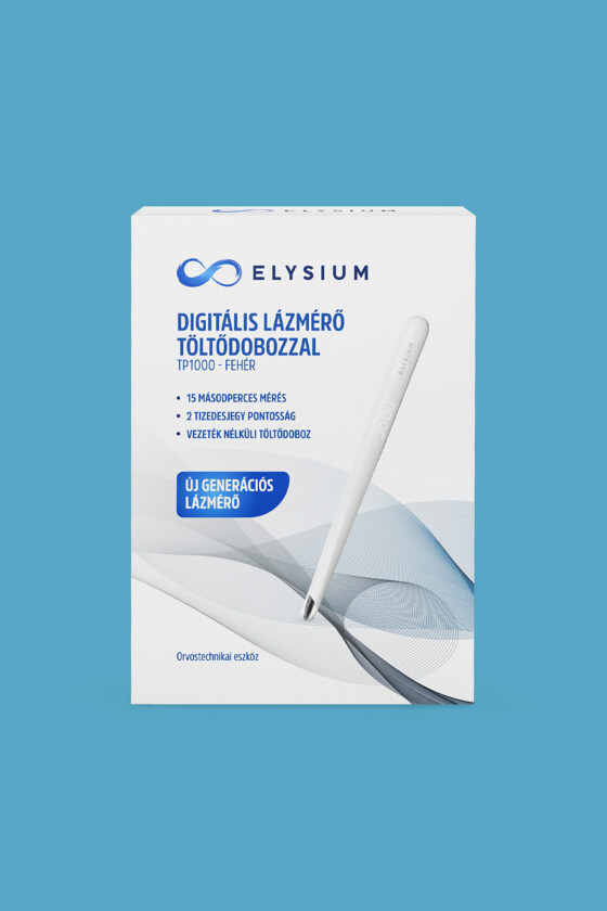 Elysium lázmérő - Lázmérő többféle típussal - TP1000 digitális lázmérő - fehér