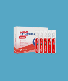 Elysium Naturflora Kids eper ízű belsőleges szuszpenzió édesítőszerrel és 2 milliárd Bacillus Clausii (UBBC-07) spórával - 20 x 5 ml - 1 doboz