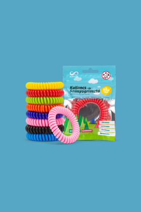 Elysium kullancs- és szúnyogriasztó szilikon karkötő és hajgumi - 1 db