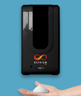 Elysium Pro professzionális, érintésmentes, 1200 ml-es adagoló - Habosító szappan - Állvány nélkül - Fekete