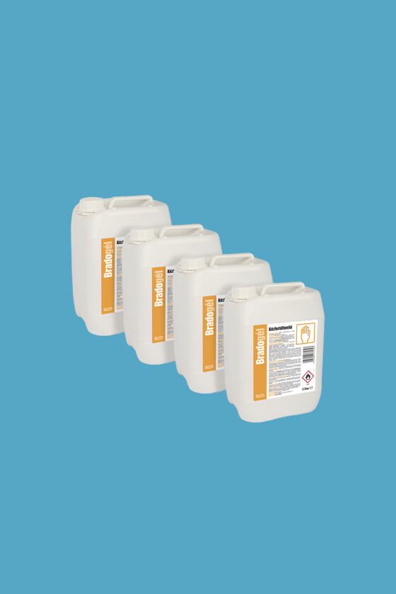 Bradogél alkoholos gél állagú 5 literes kézfertőtlenítőszer kórházi és sebészi felhasználásra - 4x5 L - karton