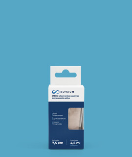 Elysium steril, latexmentes, rugalmas kompressziós pólya - 7,5 cm x 4,5 m - 1 db