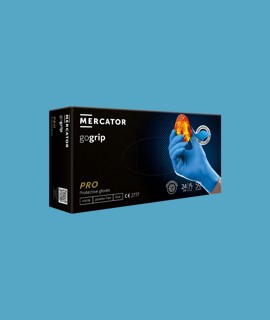 MERCATOR gogrip prémium munkavédelmi nitril kesztyű - Kék - 50 db - L