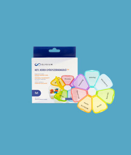 Elysium gyógyszeradagoló - Gyógyszeradagoló - Heti kerek gyógyszeradagoló - 7x1