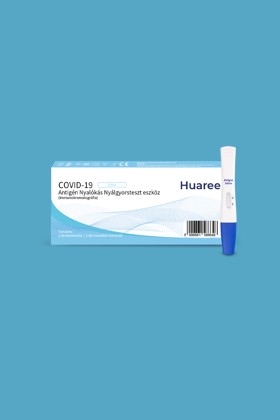 Huaree COVID-19 antigén, nyalókás, egylépéses gyorsteszt – 1 db tesztkészlet (nyálból - nyalókás) - 1 db