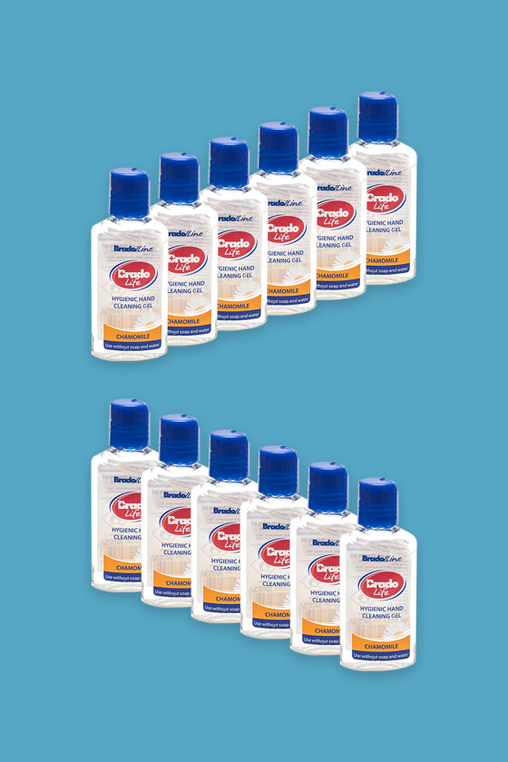 Bradolife kézfertőtlenítő gél - Kamilla - 12 x 50 ML - karton