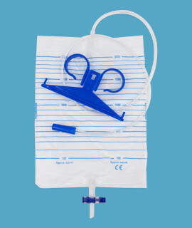 Elysium steril T-csapos vizeletgyűjtő zsák akasztóval - 2000 ml - 1 db